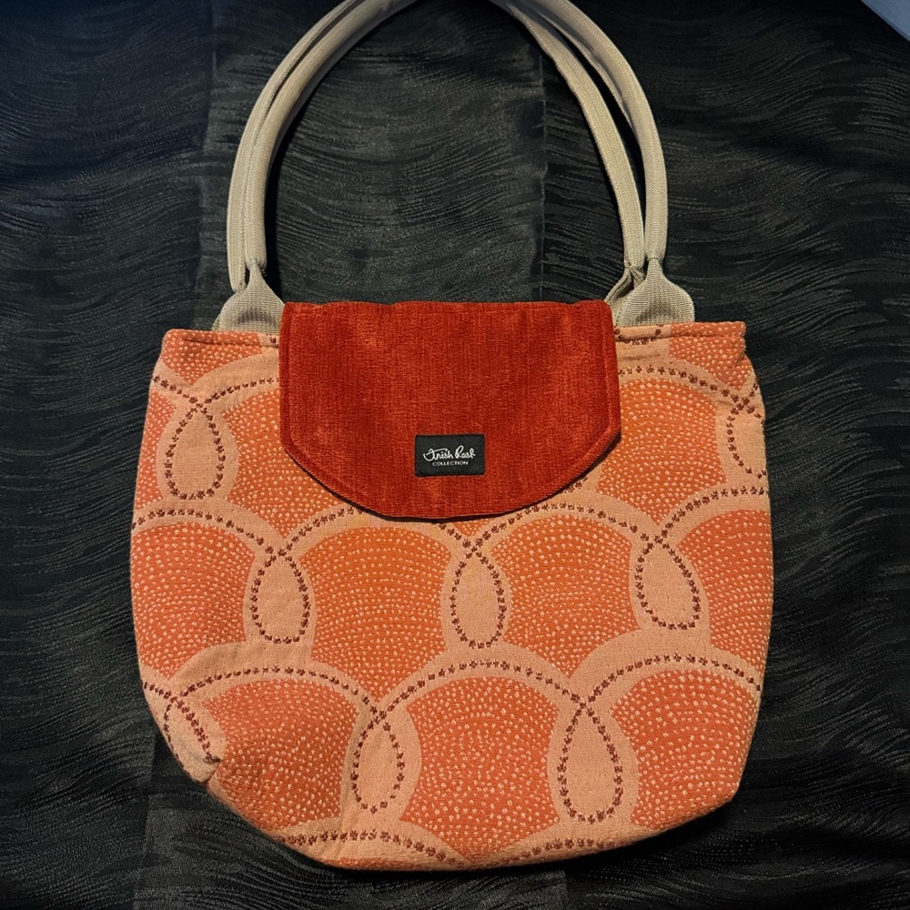 Madison Orange and Tan Handbag